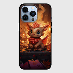 Чехол для iPhone 13 Pro Дракон тайный повелитель елок, цвет: 3D-черный