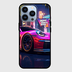 Чехол для iPhone 13 Pro GTA 6 auto, цвет: 3D-черный