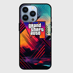 Чехол iPhone 13 Pro GTA 6 аbstract logo