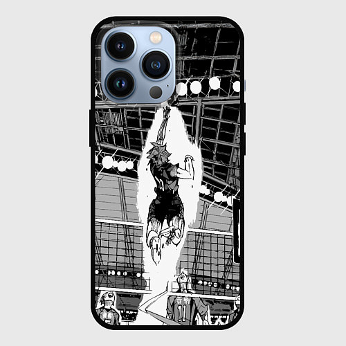 Чехол iPhone 13 Pro Хината Шое взлетает / 3D-Черный – фото 1