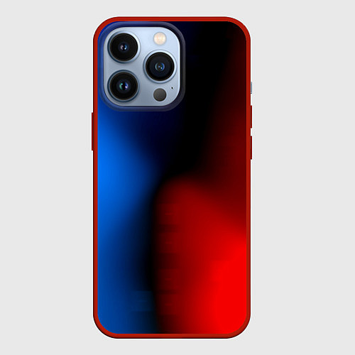 Чехол iPhone 13 Pro Неоновый градиент краски / 3D-Красный – фото 1