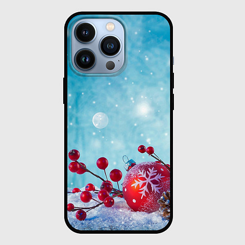 Чехол iPhone 13 Pro Сhristmas toys / 3D-Черный – фото 1