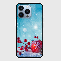 Чехол для iPhone 13 Pro Сhristmas toys, цвет: 3D-черный