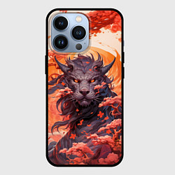 Чехол iPhone 13 Pro Тигровый дракон сакура
