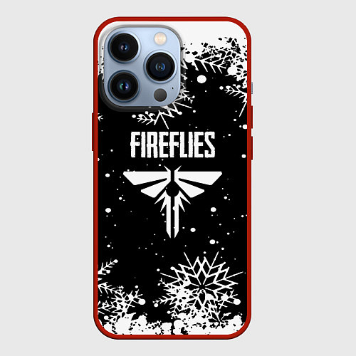 Чехол iPhone 13 Pro The last of us winter snow / 3D-Красный – фото 1