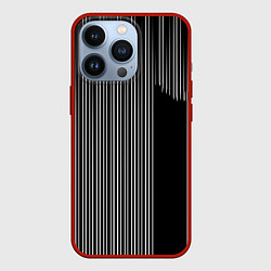Чехол для iPhone 13 Pro Visual zebra stripes, цвет: 3D-красный