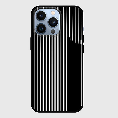 Чехол iPhone 13 Pro Visual zebra stripes / 3D-Черный – фото 1