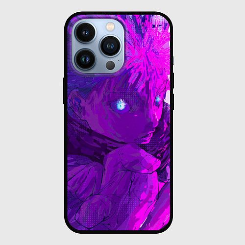 Чехол iPhone 13 Pro Годжо произносит заклинание / 3D-Черный – фото 1