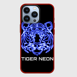 Чехол iPhone 13 Pro Tiger neon art