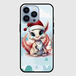 Чехол для iPhone 13 Pro Милый новогодний дракон 2024 год, цвет: 3D-черный