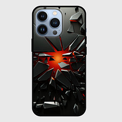 Чехол iPhone 13 Pro Взрыв и черные камни