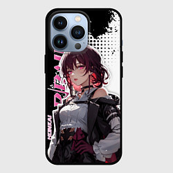 Чехол для iPhone 13 Pro Кафка из хонкай, цвет: 3D-черный