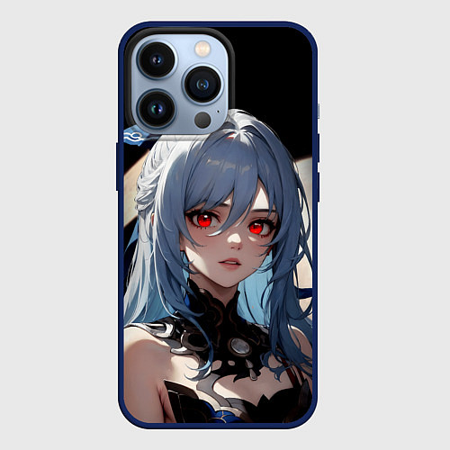 Чехол iPhone 13 Pro Цзиньлю - Honkai / 3D-Тёмно-синий – фото 1