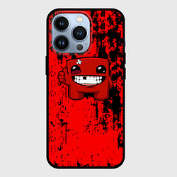 Чехол iPhone 13 Pro Super Meat Boy краски