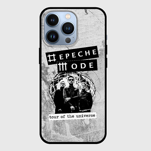 Чехол iPhone 13 Pro Depeche Mode - Touring the universe группа / 3D-Черный – фото 1