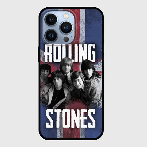 Чехол iPhone 13 Pro Rolling Stones - Great britain / 3D-Черный – фото 1
