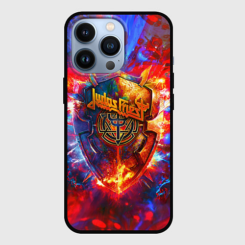 Чехол iPhone 13 Pro Invincible shield - Jadas Priest / 3D-Черный – фото 1