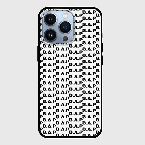 Чехол iPhone 13 Pro BAP kpop steel pattern / 3D-Черный – фото 1