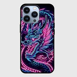 Чехол iPhone 13 Pro Neon Japanese dragon - irezumi