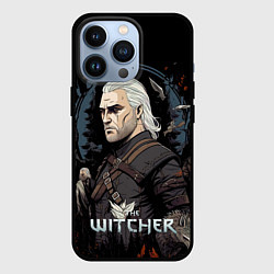 Чехол для iPhone 13 Pro Ведьмак иллюстрация, цвет: 3D-черный