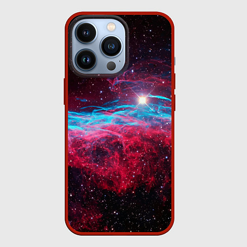 Чехол iPhone 13 Pro Uy scuti star - neon space / 3D-Красный – фото 1