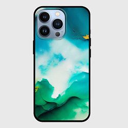 Чехол для iPhone 13 Pro Текстура окрашенной стены - нейросеть, цвет: 3D-черный