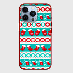 Чехол iPhone 13 Pro Рождество паттерн