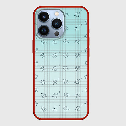 Чехол iPhone 13 Pro Птичка-невротичка / 3D-Красный – фото 1