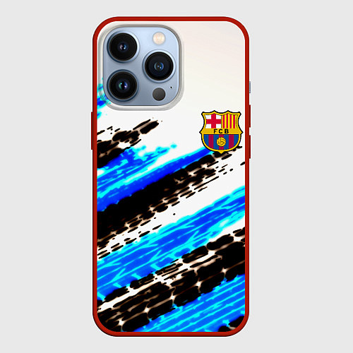 Чехол iPhone 13 Pro Barcelona fc club / 3D-Красный – фото 1