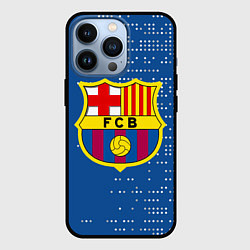 Чехол для iPhone 13 Pro Футбольный клуб Барселона - логотип крупный, цвет: 3D-черный