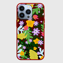 Чехол iPhone 13 Pro Гавайская цветочная расцветка