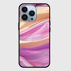 Чехол iPhone 13 Pro Нежный розовый и желтый