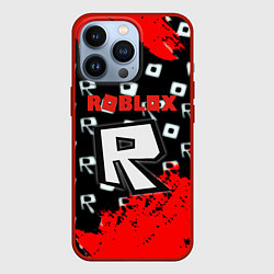 Чехол для iPhone 13 Pro Роблокс текстура, цвет: 3D-красный
