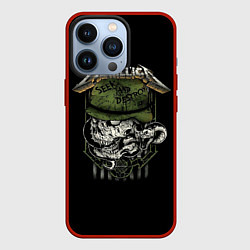 Чехол для iPhone 13 Pro Metallica - skull, цвет: 3D-красный