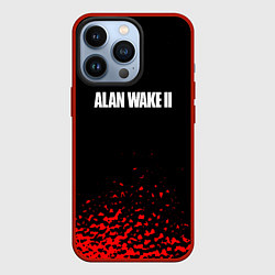 Чехол iPhone 13 Pro Alan wake писатель гейм краски