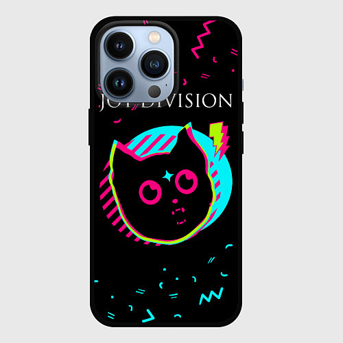 Чехол iPhone 13 Pro Joy Division - rock star cat / 3D-Черный – фото 1