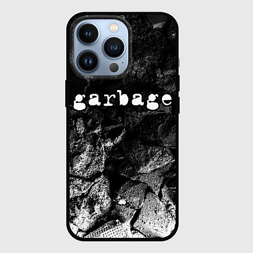 Чехол iPhone 13 Pro Garbage black graphite / 3D-Черный – фото 1