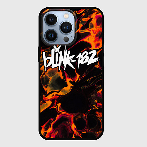 Чехол iPhone 13 Pro Blink 182 red lava / 3D-Черный – фото 1