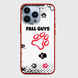 Чехол iPhone 13 Pro Fall Guys kids game pattern