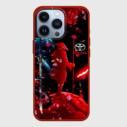 Чехол iPhone 13 Pro Toyota затмение / 3D-Красный – фото 1