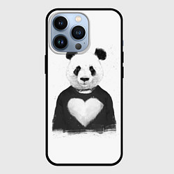 Чехол для iPhone 13 Pro Love panda, цвет: 3D-черный