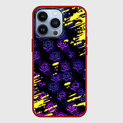 Чехол для iPhone 13 Pro Brawl stars neon mobile, цвет: 3D-красный