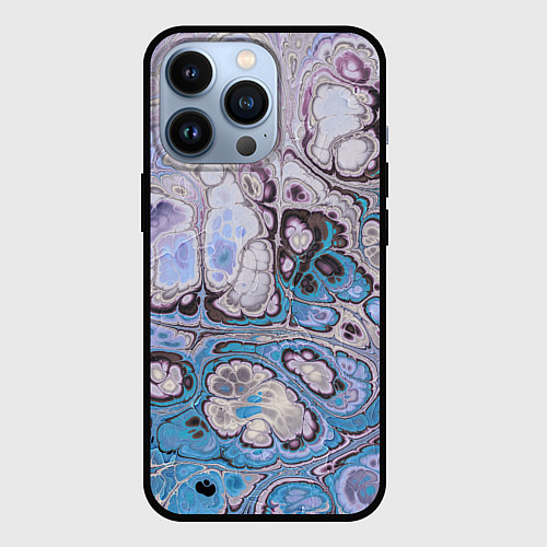 Чехол iPhone 13 Pro Абстрактный узор / 3D-Черный – фото 1