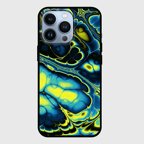 Чехол iPhone 13 Pro Абстрактный узор / 3D-Черный – фото 1