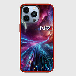 Чехол iPhone 13 Pro Mass Effect - N7