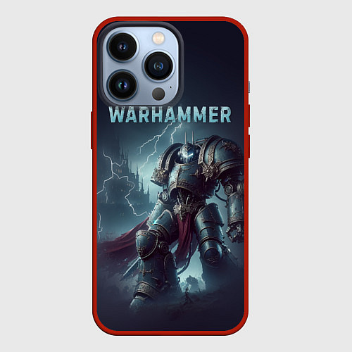 Чехол iPhone 13 Pro Warhammer - game / 3D-Красный – фото 1