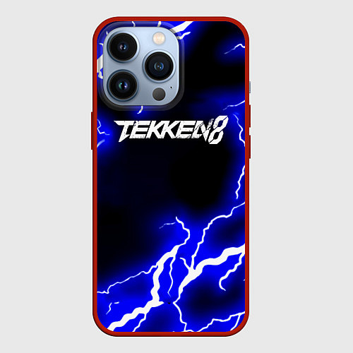 Чехол iPhone 13 Pro Tekken молнии / 3D-Красный – фото 1