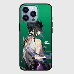 Чехол iPhone 13 Pro Genshin персонаж игры - Сяо Xiao