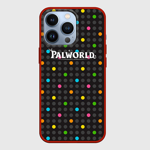 Чехол iPhone 13 Pro Palworld logo game / 3D-Красный – фото 1