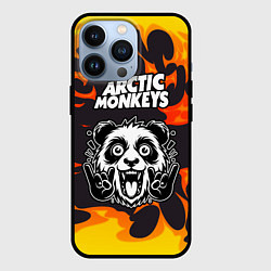 Чехол для iPhone 13 Pro Arctic Monkeys рок панда и огонь, цвет: 3D-черный